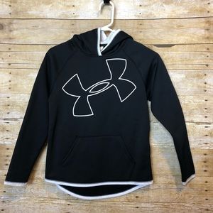 🆕 Girls Under Armour Big Logo Loose Fit Hoodie